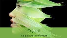  Presentation with dark green - Audience pleasing slide set consisting of portrait-of-a-young-hispanic backdrop and a yellow colored foreground