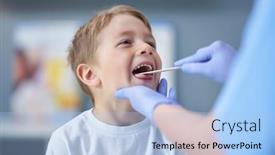  Presentation with military doctor - Presentation having portrait-of-adorable-little-boy background and a light blue colored foreground