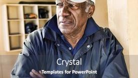  Presentation with coach - Audience pleasing PPT theme consisting of portrait-of-african-american-baseball backdrop and a ocean colored foreground