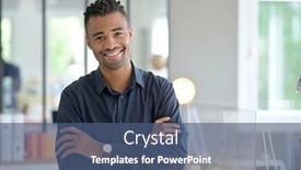  Presentation with generation and african american culture - Cool new PPT layouts with portrait-of-african-american-businessman backdrop and a ocean colored foreground