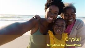  Presentation with retirement - Theme with portrait-of-african-american-multi background and a tawny brown colored foreground