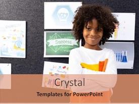 Portrait Of African American Schoolboy PPT template 31 | CrystalGraphics