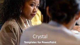  Presentation with black-business - Audience pleasing theme consisting of portrait-of-african-black-mix backdrop and a coral colored foreground