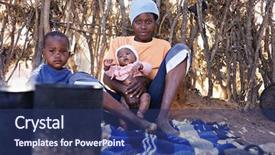  Presentation with african children - Cool new presentation with world poverty - portrait of african children backdrop and a ocean colored foreground