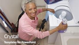  Presentation with african american high school - Audience pleasing presentation consisting of portrait of an african american backdrop and a violet colored foreground