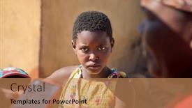  Presentation with yellow - PPT layouts consisting of portrait-of-an-african-girl background and a  colored foreground