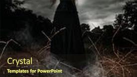  Presentation with angry - Cool new presentation theme with portrait-of-an-angry-witch backdrop and a wine colored foreground