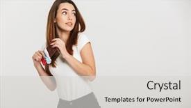  Presentation with snicker chocolate bar - Beautiful presentation theme featuring portrait of an ashamed young backdrop and a  colored foreground