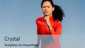  Presentation with athlete track or running track - PPT theme enhanced with white pigeon flying with open background and a light blue colored foreground.