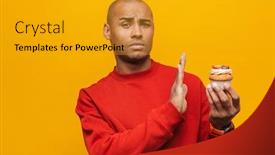  Presentation with upset - PPT layouts having portrait-of-an-attractive-upset background and a gold colored foreground