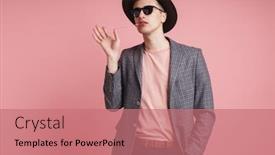  Presentation with chewing gum - Audience pleasing slides consisting of portrait-of-an-attractive-young backdrop and a coral colored foreground