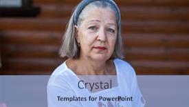  Presentation with elderly - Slide deck having portrait-of-an-elderly-gray background and a light blue colored foreground