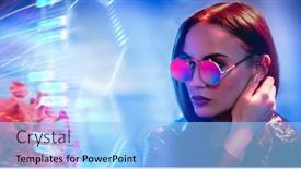  Presentation with viruses - Cool new slides with portrait-of-an-extravagant-dark backdrop and a light blue colored foreground