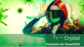  Presentation with medical dark - PPT layouts with portrait-of-an-extravagant-dark background and a ocean colored foreground