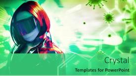  Presentation with medical dark - Theme having portrait-of-an-extravagant-dark background and a seafoam green colored foreground