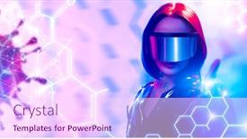  Presentation with viruses - Theme enhanced with portrait-of-an-extravagant-dark background and a pink colored foreground