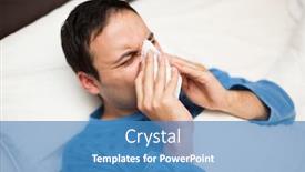  Presentation with nose - Audience pleasing slide deck consisting of portrait-of-an-ill-man backdrop and a  colored foreground