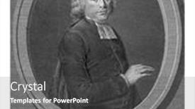  Presentation with pastor - Cool new slide set with portrait-of-antonius-kuyper-pastor backdrop and a dark gray colored foreground