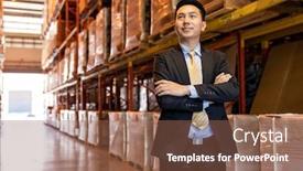  Presentation with confidence - Presentation having portrait-of-asian-confidence-businessman background and a tawny brown colored foreground