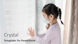  Presentation with pollution air - Colorful PPT layouts enhanced with portrait-of-asian-little-child backdrop and a light gray colored foreground