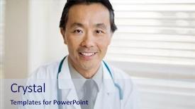  Presentation with cancer - PPT theme consisting of young woman walking with her bicycle in the city background and a soft green colored foreground