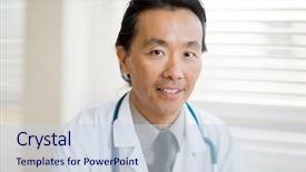  Presentation with renal - PPT theme featuring portrait of asian male cancer background and a lemonade colored foreground