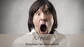  Presentation with japanese - PPT layouts having portrait-of-astonished-japanese background and a light gray colored foreground
