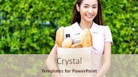  Presentation with consumerism - Theme featuring portrait-of-attractive-and-smile background and a lemonade colored foreground