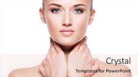  Presentation with clean - Amazing slides having beautiful attractive young blond woman backdrop and a lemonade colored foreground