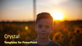  Presentation with summer school - PPT theme enhanced with portrait-of-beautiful-blond-kid background and a wine colored foreground