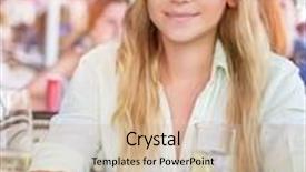  Presentation with healthy drink - Slide deck featuring outdoors cafe and drink water background and a soft green colored foreground