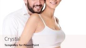  Presentation with pregnancy - Cool new PPT layouts with portrait of beautiful couple waiting baby posing in the studio isolated on white background happy young family enjoying pregnancy backdrop and a lemonade colored foreground