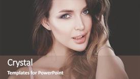  Presentation with beauty beautiful autumn in japanese - Beautiful presentation design featuring portrait of beautiful delicate woman backdrop and a coral colored foreground