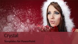  Presentation with sexy girl - Audience pleasing presentation consisting of portrait of beautiful sexy girl backdrop and a tawny brown colored foreground