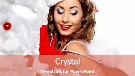  Presentation with sexy girl in stars - Cool new theme with portrait of beautiful sexy girl backdrop and a  colored foreground