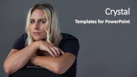  Presentation with transgender - Presentation theme enhanced with transgenero - portrait of beautiful transgender woman background and a  colored foreground