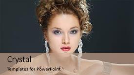  Presentation with wedding white - Cool new presentation with portrait of beautiful white-headed girl is in weddings accessories wedding decoration backdrop and a coral colored foreground