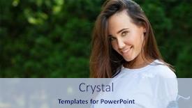  Presentation with youth - Presentation theme enhanced with portrait of beautiful young girl posing in summer park majestic woman's beauty youth happiness lifestyle background and a sky blue colored foreground