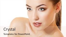  Presentation with puzzle pieces beautiful - Cool new PPT layouts with portrait of beautiful young woman backdrop and a lemonade colored foreground