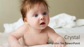  Presentation with infant - Cool new presentation with portrait-of-beautuful-redhair-infant backdrop and a coral colored foreground