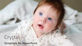  Presentation with infant - Cool new slides with portrait-of-beautuful-redhair-infant backdrop and a lemonade colored foreground