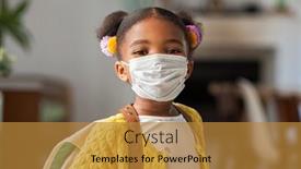  Presentation with black girl - PPT layouts with portrait-of-black-little-girl background and a gold colored foreground
