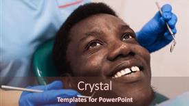  Presentation with black patient - Presentation featuring portrait-of-black-male-patient background and a tawny brown colored foreground