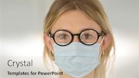  Presentation with surgical - Theme featuring portrait-of-blond-college-student background and a lemonade colored foreground