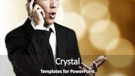  Presentation with abstract business - Beautiful PPT layouts featuring portrait of business man talking backdrop and a  colored foreground