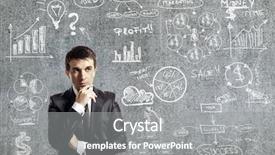  Presentation with logistics business plan - Cool new slides with portrait of businessman in suit backdrop and a  colored foreground