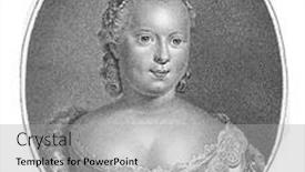  Presentation with title - PPT theme featuring portrait-of-carolina background and a light gray colored foreground