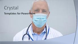  Presentation with hygiene - Amazing presentation theme having portrait-of-caucasian-male-medical backdrop and a lemonade colored foreground