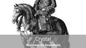  Presentation with name - Presentation design with portrait-of-charles-ii-king background and a gray colored foreground