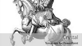  Presentation with king - Beautiful theme featuring portrait-of-charles-xi-king backdrop and a light gray colored foreground